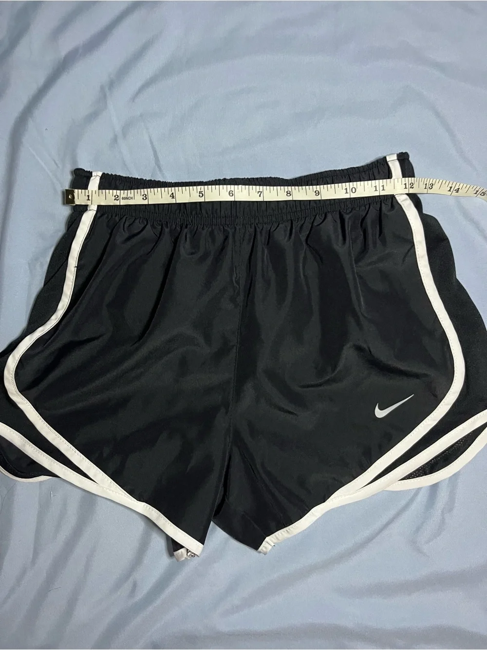 Nike Dri-FIT Tempo Women's Running Shorts Black White Lined XS
